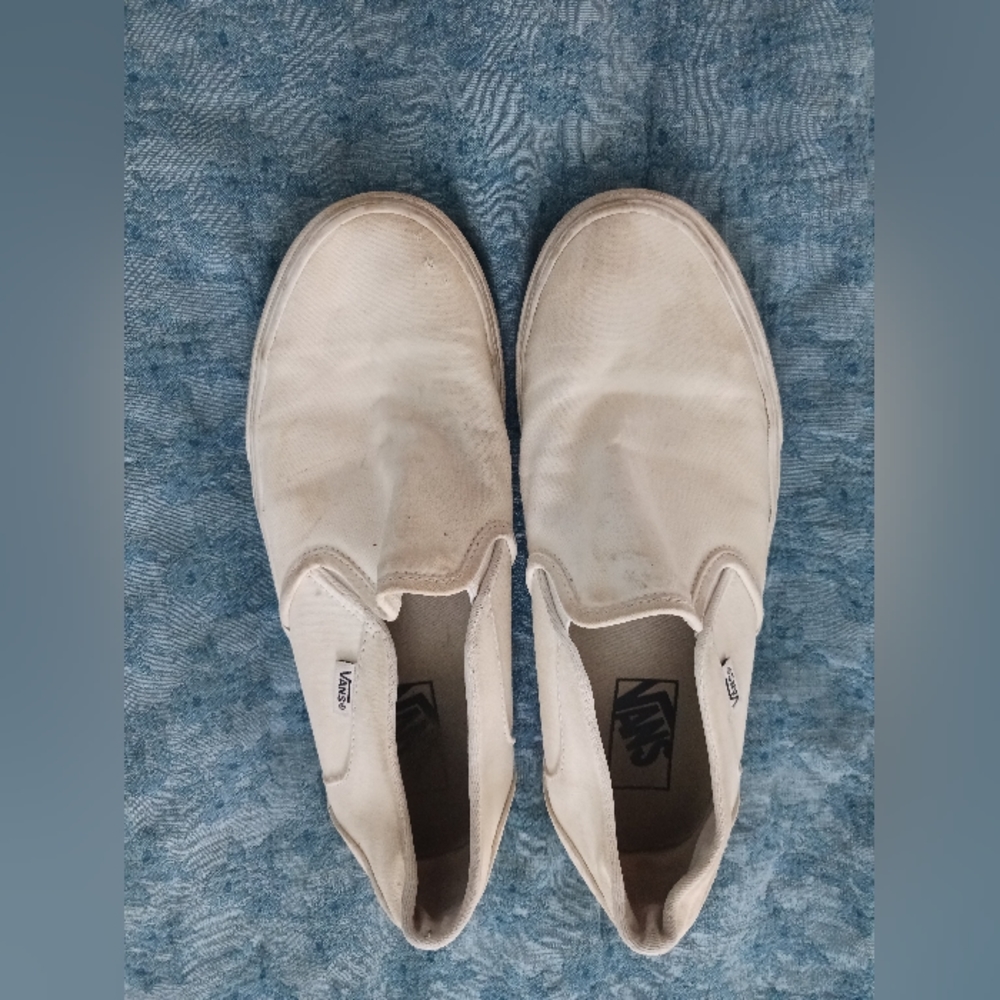 Well loved white vans